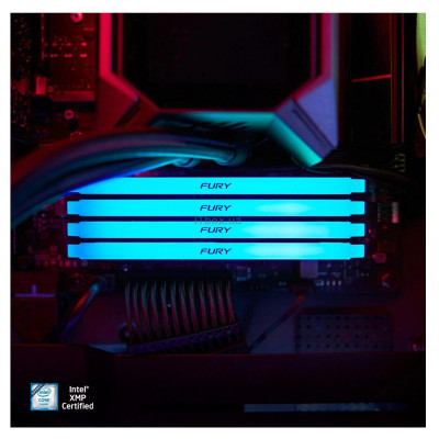 Пам'ять ПК Kingston DDR4 16GB 3200 FURY Beast RGB
