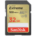 Карта пам'яті SanDisk SD   32GB C10 UHS-I U3 R100/W60MB/s Extreme V30