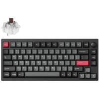 Клавіатура механічна Lemokey P1 Pro 84Key, Keychron Super Brown, WL/BT/USB-A, QMK/VIA, Hot-Swap, EN/UKR, RGB, Knob, Carbon Black Клавіатура механічна Lemokey P1 Pro 84Key, Keychron Super Brown, WL/BT/USB-A, QMK/VIA, Hot-Swap, EN/UKR, RGB, Knob, Carbon Black