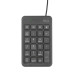 Клавіатура мембрана Trust Xalas USB-A Numeric Keypad 23Key, USB-A, чорний