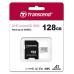 Карта пам'яті Transcend microSD  128GB C10 UHS-I R100/W40MB/s + SD