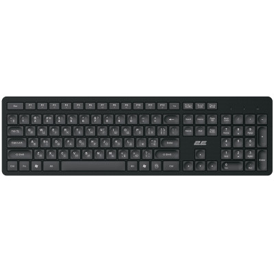 Клавіатура мембранна 2E KS260 106key, WL, EN/UK/RU, чорний