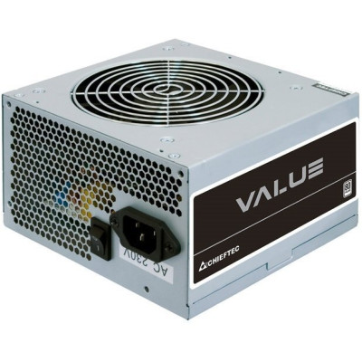 Блок живлення CHIEFTEC Value  (400W), >80%, 80+ White(230V Only), 120мм, 1xMB 24pin(20+4), 1xCPU 8pin(4+4), 2xMolex, 3xSATA, 1xPCIe 8pin(6+2), Bulk