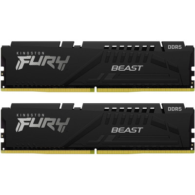 Пам'ять ПК Kingston DDR5 64GB KIT (32GBx2) 5600 FURY Beast