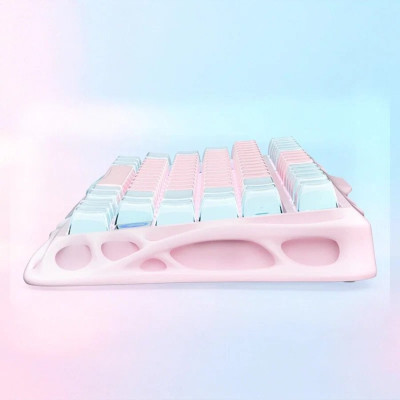 Клавіатура механічна GravaStar Mercury K1 Lite 80keys, GravaStar x BSUN Grey, BT/WL/USB, Lumen Rose Клавіатура механічна GravaStar Mercury K1 Lite 80keys, GravaStar x BSUN Grey, BT/WL/USB, Lumen Rose