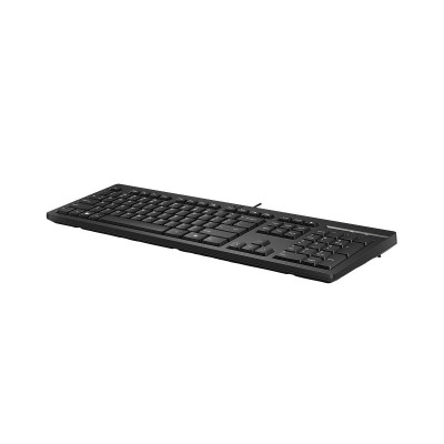 Клавиатура мембранная НР 125, 109key, USB-A, EN/UK, черный