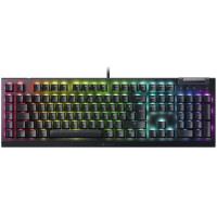 Клавіатура механічна Razer BlackWidow V4 X 110key, Green Switch, USB-A, EN/RU, RGB, чорний