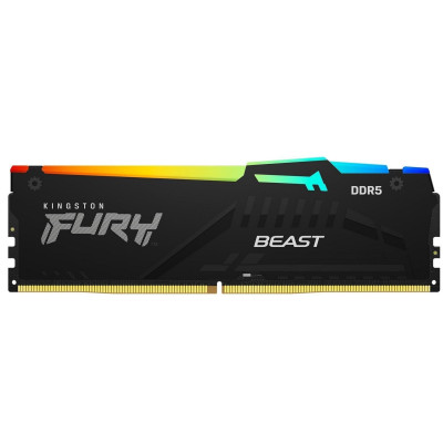 Пам'ять ПК Kingston DDR5 32GB 5200 FURY Beast RGB