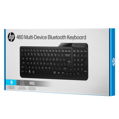 Клавіатура мембранна HP 460 Multi-Device key, BT, EN/UK, чорний Клавіатура мембранна HP 460 Multi-Device key, BT, EN/UK, чорний