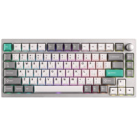 Клавіатура механічна Lemokey P1 Pro 84Key, Keychron Super Banana, WL/BT/USB-A, QMK/VIA, Hot-Swap, EN/UKR, RGB, Knob, Space Silver Клавіатура механічна Lemokey P1 Pro 84Key, Keychron Super Banana, WL/BT/USB-A, QMK/VIA, Hot-Swap, EN/UKR, RGB, Knob, Space Silver