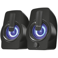 Акустична система Trust Gemi 2.0, USB/AUX, RGB, чорний