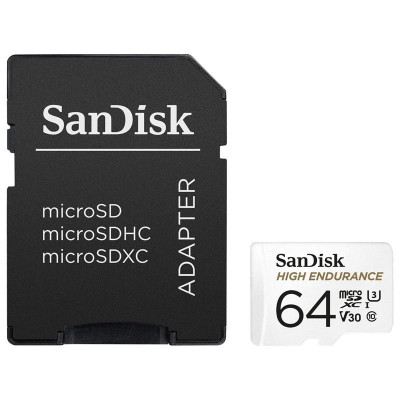 Карта пам'яті SanDisk microSD 64GB C10 UHS-I U3 V30 R100/W40MB/s High Endurance Карта пам'яті SanDisk microSD 64GB C10 UHS-I U3 V30 R100/W40MB/s High Endurance