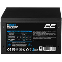 Блок живлення 2E Master Power  (650W), >80%, 80+ White, 120мм, 1xMB 24pin(20+4), 1xCPU 8pin(4+4), 3xMolex, 5xSATA, 2xPCIe 8pin(6+2)