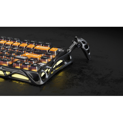 Клавіатура механічна GravaStar Mercury K1 Pro 80keys, GravaStar x Kailh Speedy Mint, BT/WL/USB, RGB, CyberFlare