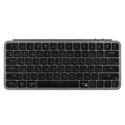 Клавіатура мембрана Keychron B1 Pro, USB/WL/BT, space gray Клавіатура мембрана Keychron B1 Pro, USB/WL/BT, space gray