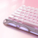 Клавіатура механічна GravaStar Mercury K1 80keys, GravaStar x Kailh Cheery Pink, EN, BT/WL/USB, Sakura Pink