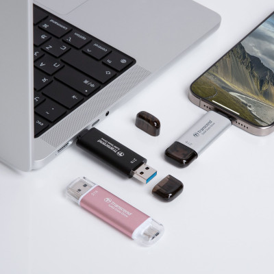 Портативный SSD Transcend 256GB USB 3.1 Gen 2 Type-A + Type-C ESD310 Чорний Портативный SSD Transcend 256GB USB 3.1 Gen 2 Type-A + Type-C ESD310 Чорний