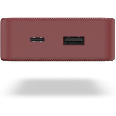 Акумулятор портативний літій-іонний Power Bank Hama 20000 мА·год, USB-C/USB-A, red