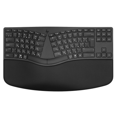 Клавіатура мембранна HP 960 BLK Ergonomic split-zone, 112key, BT, EN/UK, чорний Клавіатура мембранна HP 960 BLK Ergonomic split-zone, 112key, BT, EN/UK, чорний