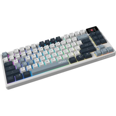 Клавіатура механічна MSI FORGE GK600 TKL W SKY UA 104key, mechanical Linear, USB-A, Wireless, Bluetooth, EN/UKR/RU, RGB, білий Клавіатура механічна MSI FORGE GK600 TKL W SKY UA 104key, mechanical Linear, USB-A, Wireless, Bluetooth, EN/UKR/RU, RGB, білий