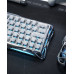 Клавіатура магнітна GravaStar Mercury V60 60keys, UFO Magnetic Gaming, 8K, USB-A, RGB, Sliver Frost