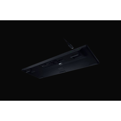 Клавіатура механічна Razer BlackWidow V4 Low-profile HyperSpeed, 104key, Green Switch, USB-A/WL/BT, EN, RGB, чорний Клавіатура механічна Razer BlackWidow V4 Low-profile HyperSpeed, 104key, Green Switch, USB-A/WL/BT, EN, RGB, чорний