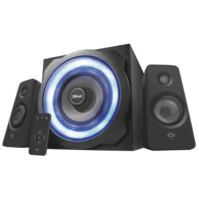 Акустична система Trust GXT 629 Tytan 2.1, 60Вт, AUX, RGB, чорний Акустична система Trust GXT 629 Tytan 2.1, 60Вт, AUX, RGB, чорний
