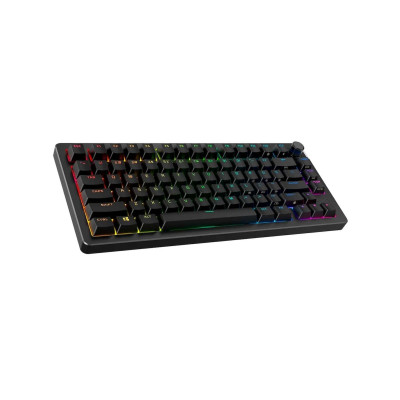 Клавіатура механічна HyperX Alloy Rise 75key, Red, USB-A/WL/BT, EN/UA, RGB, чорний