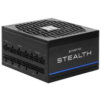 Блок живлення CHIEFTEC Stealth (1200W), >92%, 80+ Platinum, 135мм FDB, 1xMB 24pin(20+4), 2xCPU 8pin(4+4), 2xMolex, 10xSATA, 3xPCIe 8pin(6+2), 2xPCIe GEN5 16pin, Fully Modular