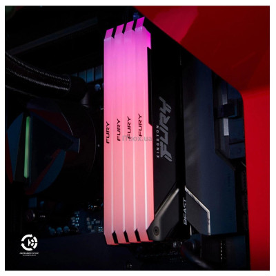 Пам'ять ПК Kingston DDR4 16GB 3200 FURY Beast RGB