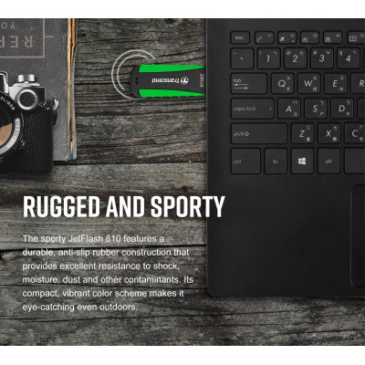 Накопичувач Transcend 64GB USB 3.1 Type-A JetFlash 810 Rugged Накопичувач Transcend 64GB USB 3.1 Type-A JetFlash 810 Rugged