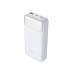 Акумулятор портативний літій-іонний Power Bank D-Link 20000мА*год, 65Вт PD 3.0, QC 3.0, 2xUSB-C, 1xUSB-A з дисплеєм, білий
