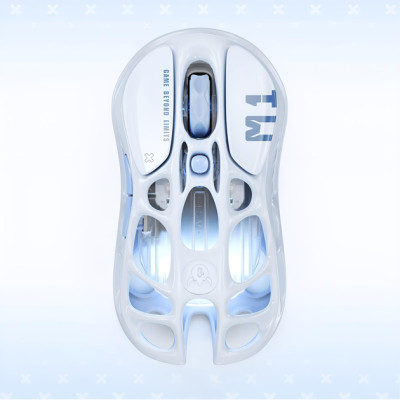 Миша GravaStar Mercury M1 Pro, magnesium alloy body, BT/WL/USB-A, RGB, Ice Blue