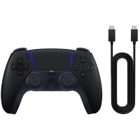 Геймпад PlayStation 5 Dualsense BT, Midnight Black (USB-C кабель) Геймпад PlayStation 5 Dualsense BT, Midnight Black (USB-C кабель)