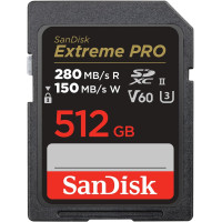 Карта пам'яті SanDisk SD 512GB C10 UHS-II U3 R280/W150MB/s Extreme Pro V60 Карта пам'яті SanDisk SD 512GB C10 UHS-II U3 R280/W150MB/s Extreme Pro V60