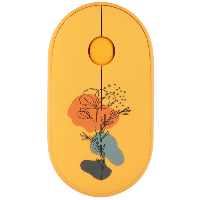 Миша 2E MF300 FLORA:POPPY Silent WL BT, жовтий