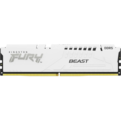 Пам'ять ПК Kingston DDR5 64GB KIT (32GBx2) 5600  FURY Beast Білий