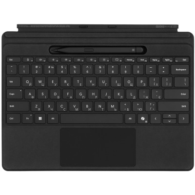 Клавіатура зі стілусом для планшетів Microsoft Surface Pro 8 - 11, UKR/ENG, чорна