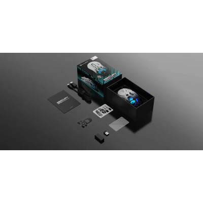 Миша GravaStar Mercury M1 Pro, magnesium alloy body, BT/WL/USB-A, RGB, Gradient Black