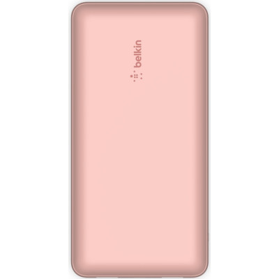 Акумулятор портативний літій-іонний Power Bank Belkin 20000мА·год, 15Вт, 2хUSB-A/USB-C, рожевий Акумулятор портативний літій-іонний Power Bank Belkin 20000мА·год, 15Вт, 2хUSB-A/USB-C, рожевий