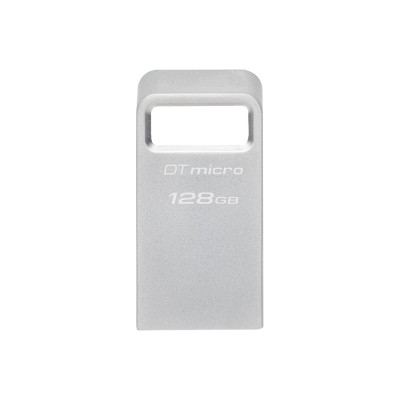 Накопичувач Kingston  128GB USB 3.2 Type-A Gen1 DT Micro R200MB/s Metal