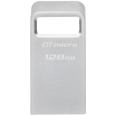 Накопичувач Kingston  128GB USB 3.2 Type-A Gen1 DT Micro R200MB/s Metal