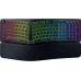 Клавіатура мембранна Razer Pro Type Ergo, 118key, USB-A/WL/BT, EN, RGB, чорний