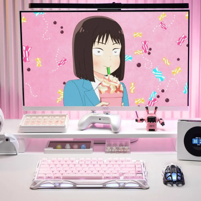 Клавіатура механічна GravaStar Mercury K1 80keys, GravaStar x Kailh Cheery Pink, EN, BT/WL/USB, Sakura Pink Клавіатура механічна GravaStar Mercury K1 80keys, GravaStar x Kailh Cheery Pink, EN, BT/WL/USB, Sakura Pink