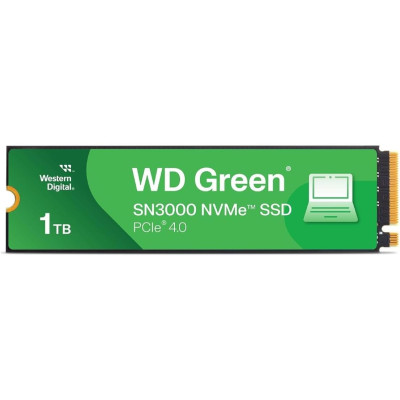 Накопичувач SSD WD M.2 1TB PCIe 4.0 Green SN3000 Накопичувач SSD WD M.2 1TB PCIe 4.0 Green SN3000