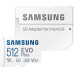 Карта пам'яті Samsung microSDXC  512GB C10 UHS-I R100MB/s Evo Plus + SD