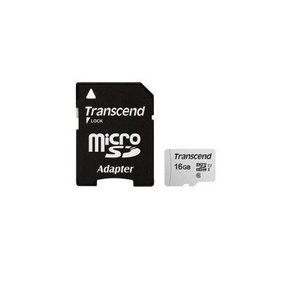 Карта пам'яті Transcend microSD   16GB C10 UHS-I R95/W10MB/s + SD