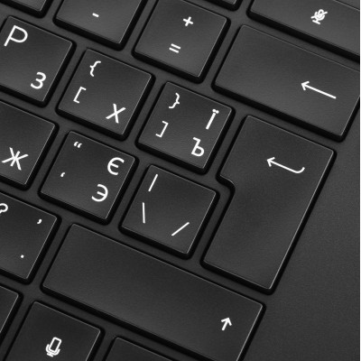 Клавіатура мембранна HP 450 Programmable, 108key, WL, EN/UK, чорний