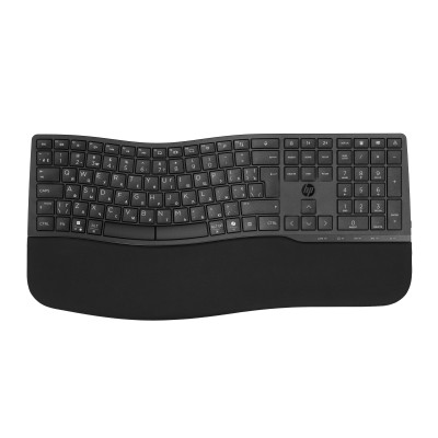 Клавіатура мембранна HP 680 Comfort Dual-Mode 111key, BT, EN/UK, чорний