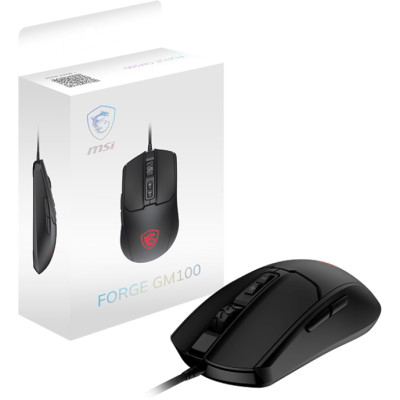 Миша MSI FORGE GM100, RGB, чорний